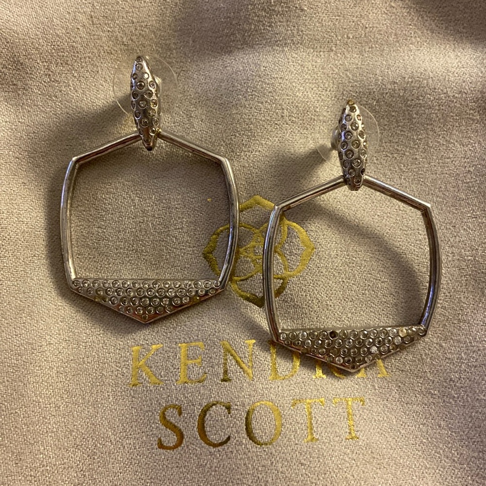 Kendra Scott Selena Open Frame Earrings - Missing CZs